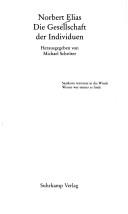 Cover of: Die Gesellschaft der Individuen by Norbert Elias