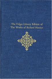 Cover of: Of the laws of ecclesiastical polity by Richard Hooker