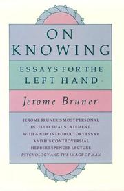 Cover of: On knowing: essays for the left hand