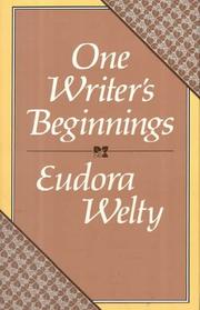 Cover of One writer's beginnings