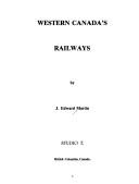Cover of: Western Canada's railways