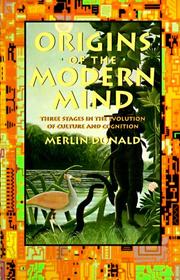 Cover of: Origins of the Modern Mind by Merlin Donald