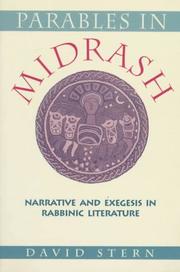 Cover of: Parables in Midrash: Narrative and Exegesis in Rabbinic Literature