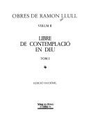 Cover of: Libre de contemplació en Deu.