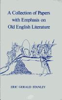 Cover of: A collection of papers with emphasis on Old English literature
