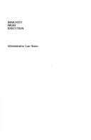 Cover of: Immunity from execution by Daniel Mockle, Daniel Mockle