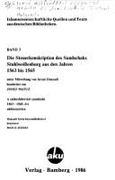 Die Steuerkonskription des Sandschaks Stuhlweissenburg aus den Jahren 1563 bis 1565 by István Hunyadi, Josef Matuz