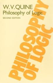 Cover of: Philosophy of logic by Willard Van Orman Quine