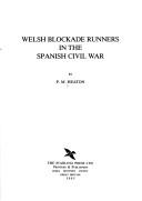 Cover of: Welsh blockade runners in the Spanish Civil War