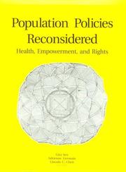 Population Policy Reconsidered by Lincoln C., M.D. Chen