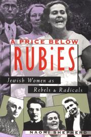 Cover of: A Price Below Rubies: Jewish Women as Rebels and Radicals