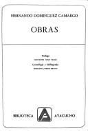 Cover of: Obras