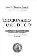 Diccionario jurídico by Juan D. Ramírez Gronda