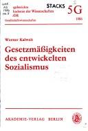 Cover of: Gesetzmässigkeiten des entwickelten Sozialismus