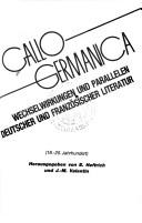 Cover of: Gallo-Germanica by herausgegeben von E. Heftrich und J.-M. Valentin.
