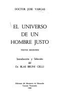 Cover of: El universo de un hombre justo: textos escogidos
