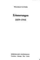 Cover of: Erinnerungen, 1889-1945