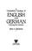Cover of: A comparative typology of English and German
