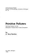 Cover of: Primitive polluters by A. Terry Rambo