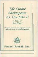Cover of: The curate Shakespeare as you like it: a play