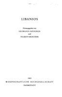 Cover of: Libanios by herausgegeben von Georgios Fatouros und Tilman Krischer.
