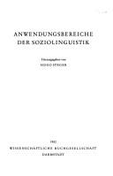 Cover of: Anwendungsbereiche der Soziolinguistik