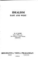 Cover of: Idealism, East and West
