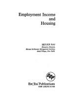 Cover of: Employment, income, and housing