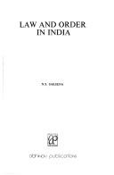 Cover of: Law and order in India by N. S. Saksena