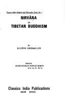 Cover of: Nirvāṇa in Tibetan Buddhism by Eugéne Obermiller