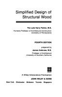 Cover of: Simplified design of structural wood