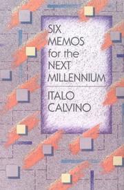 Cover of: Six memos for the next millennium