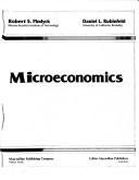 Cover of: Microeconomics | Robert S. Pindyck