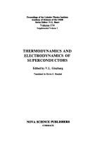 Cover of: Thermodynamics and electrodynamics of superconductors | 