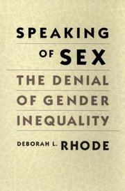 Cover of: Speaking of Sex: The Denial of Gender Inequality