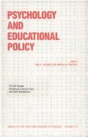 Cover of: Psychology and educational policy
