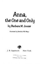 Cover of: Anna, the one and only