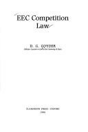 EEC competition law by D. G. Goyder