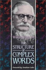 The structure of complex words by Empson, William
