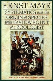 Cover of: Systematics and the Origin of Species from the Viewpoint of a Zoologist by Ernst Mayr