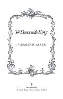 Cover of: To dance with kings: A Novel of Versailles