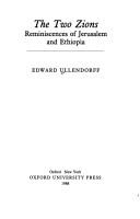 Cover of: The two Zions by Edward Ullendorff