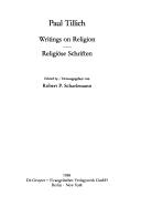 Cover of: Writings on religion =