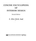Concise encyclopedia of interior design by A. Allen Dizik
