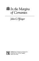 In the margins of Cervantes by John G. Weiger