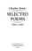 Cover of: Selected poems, 1963-1983