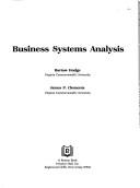 Cover of: Business systems analysis