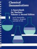 Cover of: Chemical demonstrations: a sourcebook for teachers