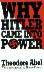 Cover of: Why Hitler came into power
