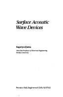 Cover of: Surface acoustic wave devices